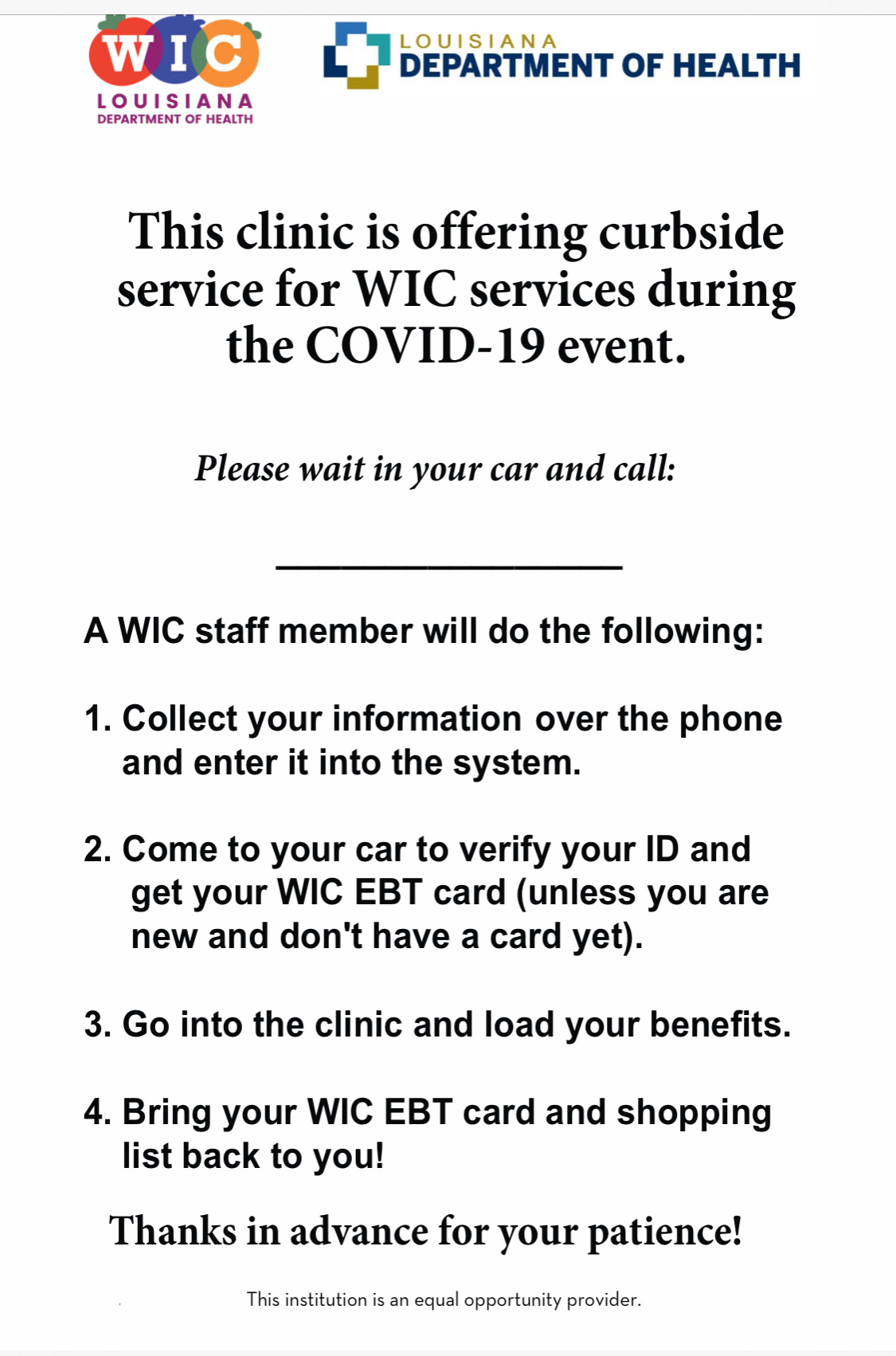 WIC Benefits - WIC Louisiana